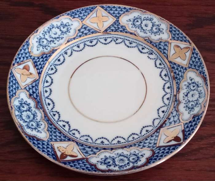 Gladstone China Blue and White Sideplates