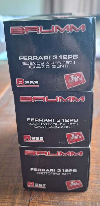Set of 3x Brumm Ferrari's
