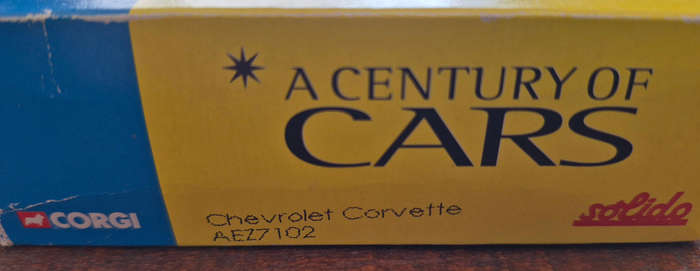 Corgi Solido Century of cars Chevrolet Corvette