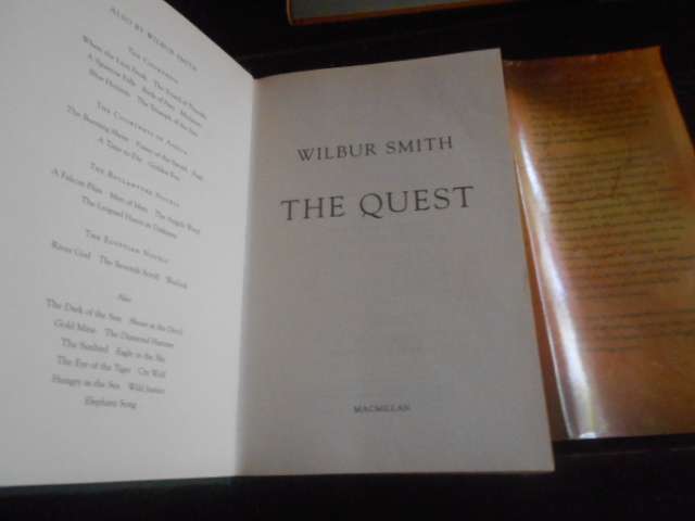 WILBUR SMITH - THE QUEST -  Macmillan 2007 first ed, hardb & duscover
