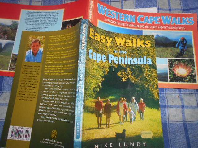 2Walks books:  1. Easy Walks in Cape Peninsula  M Lundy &  2.Western Cape Walks D Bristow