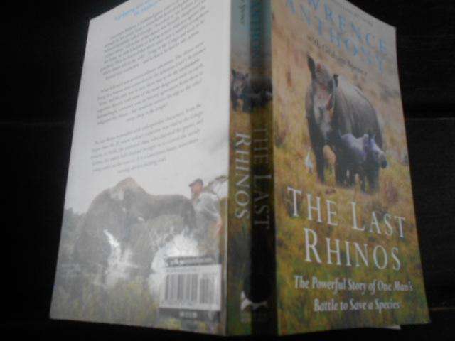 Last Rhinos,  One Man`s Battle to Save a Species - L Anthony  &  newspaper clippings - elephant man