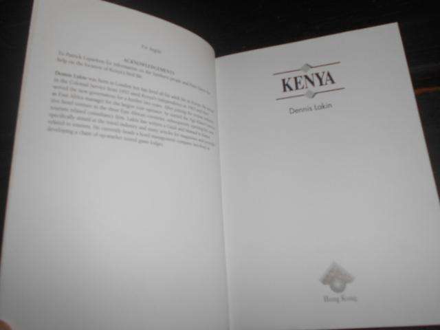 DENNIS LAKIN - INTRODUCTION  TO KENYA 1992 guide book