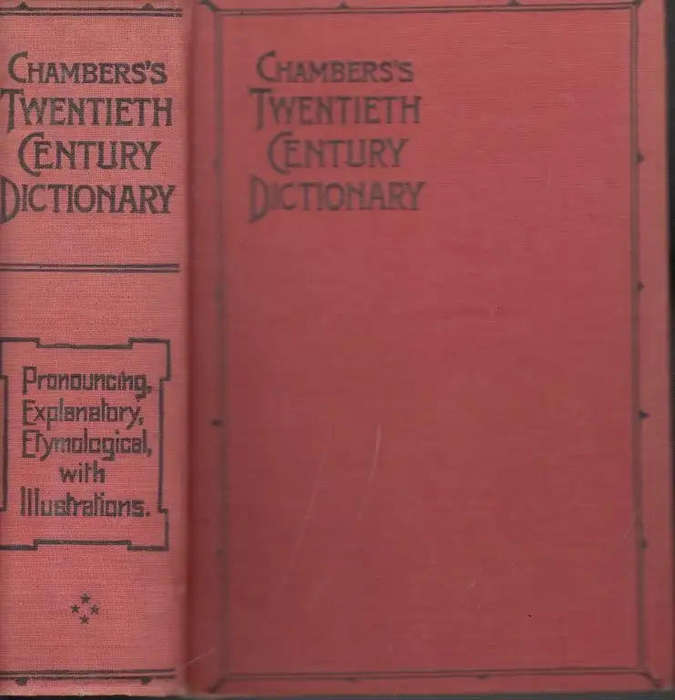 Chambers 20th Centry Dictionary 1950 reprint - Rev Thomas Davidson