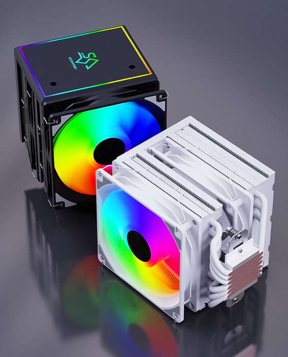 SNOWMAN MT660 - 260W, 6 Heat pipes, ARGB+PMW, CPU Cooler, Fan, Intel AMD compatibility[BLACK COLOUR]