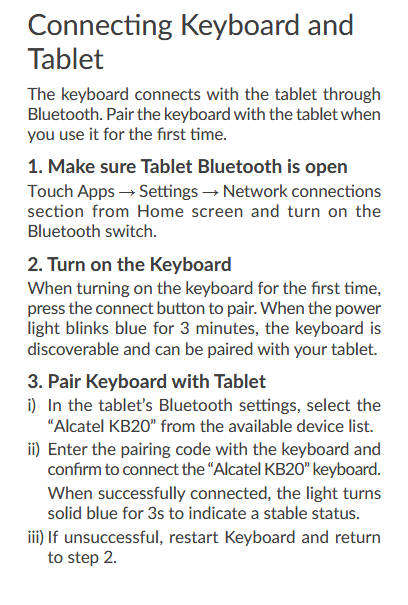 Detachable 3.0 Bluetooth Keyboard, with tablet case for 10.5 inch Tablet