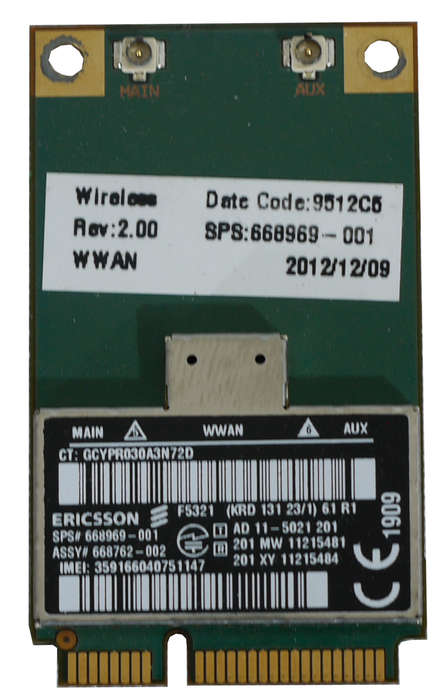 Wireless WWAN card