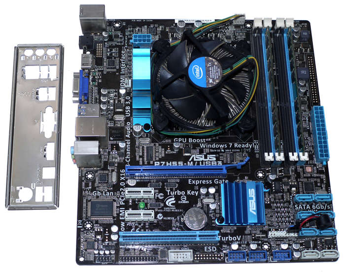 Asus Motherboard P7H55-M/USB3 -  i3 540 @ 3.07GHz, 4GB DDR3, LGA1156