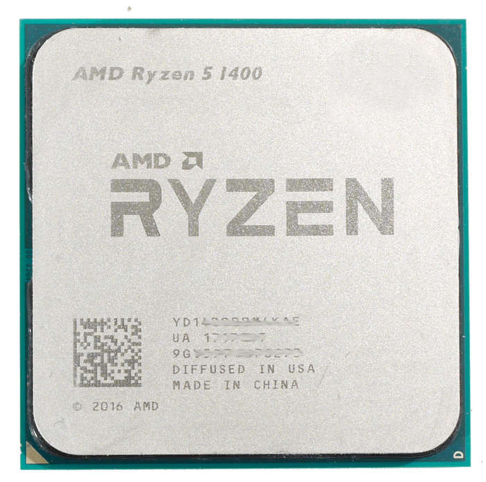 AMD Ryzen 5 1400 up to 3.4GHz, 4 Cores 8 Threads, 8MB Cache CPU Processor AM4 65W TDP