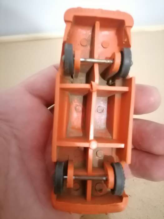Galanite Sweden 1:43 VOLVO AMAZONE SEDAN Car "Orange" Vinyl Car NM`60 VERY RARE! - RUBBER