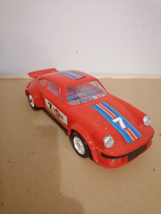1989 - Vintage Porsche 934 Turbo Bumb & Go Martini Car By Corsa A Batt 11" Hong Kong 100% WORKING