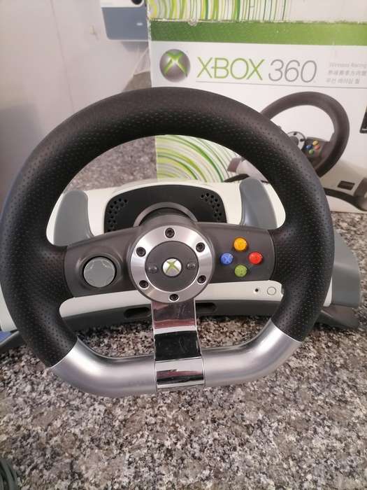 Microsoft Xbox 360 Wireless Racing Steering Wheel, Pedals, Clamp Mounting - BOOKLET - VERY RARE