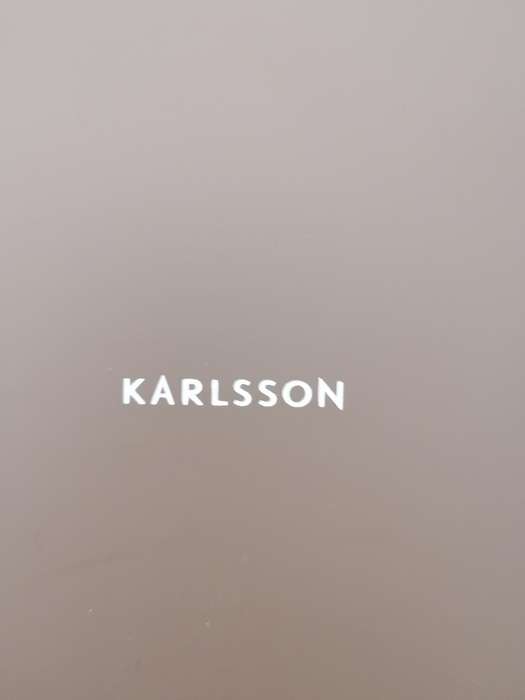 KARLSSON Wall Clock Colour Splash Moss - HIGH END BIRCHWOOD - 100 % WORKING - LIKE NEW