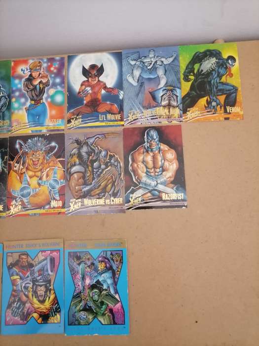 14 Bundel - 10 FLEET ULTA X MEN 1996 CARDS VG + - 4 1992 STRYFE'S STRIKE FILE CARDS - VG