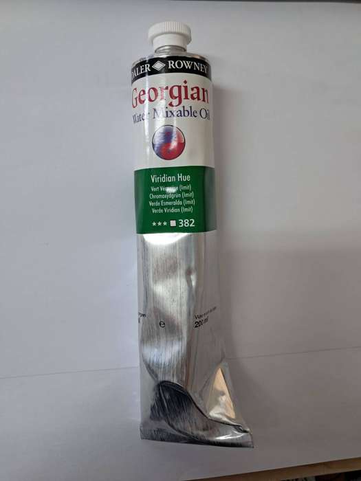 Daler Rowney - Georgian Water Mixable Oil - 200ml Viridian Hue