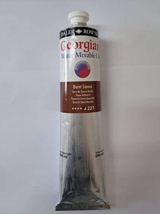 Daler Rowney - Georgian Water Mixable Oil - 200ml Burnt Sienna