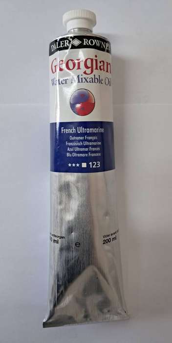 Daler Rowney - Georgian Water Mixable Oil - 200ml French Ultramarine