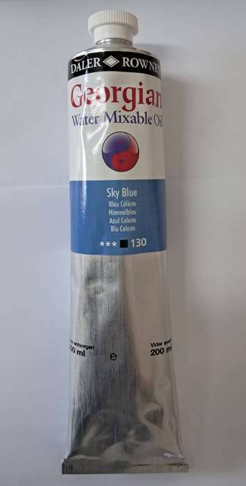Daler Rowney - Georgian Water Mixable Oil - 200ml Sky Blue