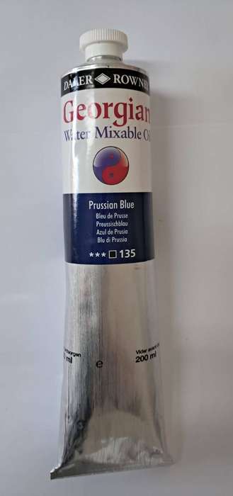 Daler Rowney - Georgian Water Mixable Oil - 200ml Prussian Blue