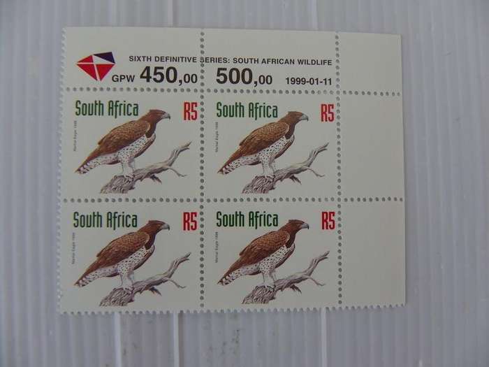 RSA 6th Redrawn Def Series (1998) - R5 Mint Control Block #No Number Dated 1999-01-11