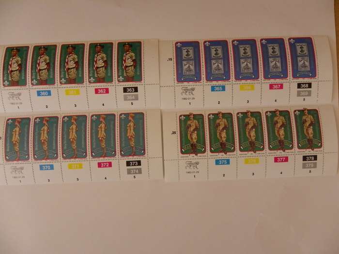 Bophuthatswana 1.20 (1982) - 75th Anniversary of Boy Scouts Mint Control Block Set