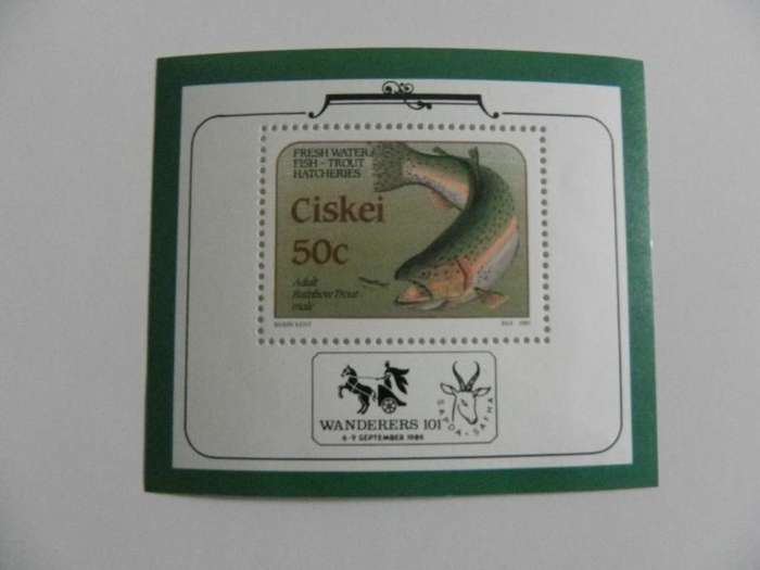 Ciskei SAF04 (1989) - Trout Hatcheries Mint Miniature Sheet