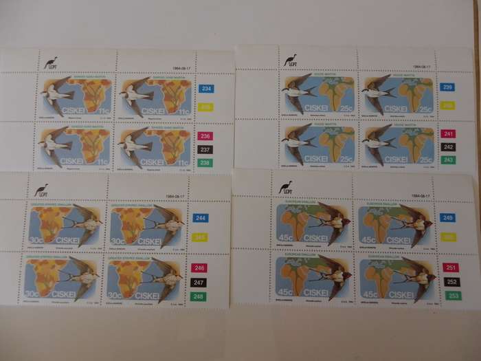 Ciskei 1.11 (1984) - Migratory Birds Mint Control Block Set