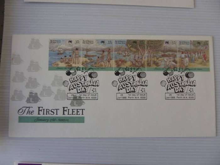 Australia (1988) - The First Fleet Illustrated FDC