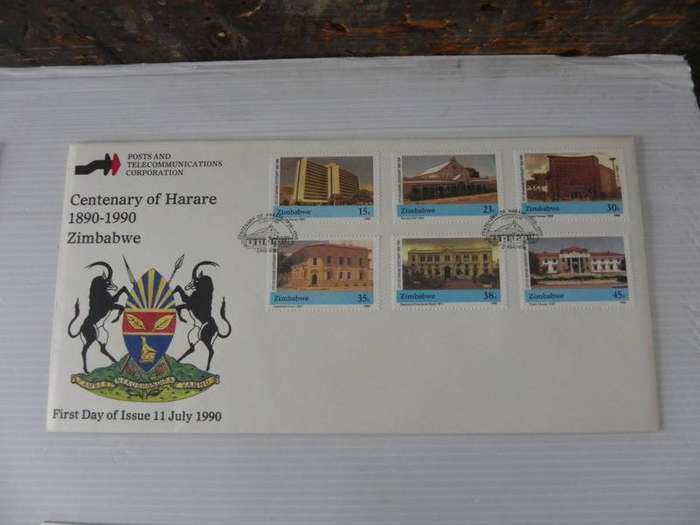 Zimbabwe (1990) - Centenary of Harare Illustrated FDC