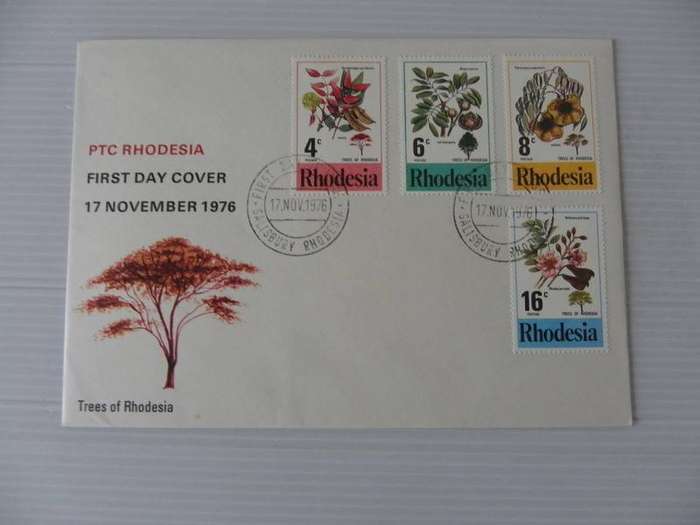 Rhodesia (1976) - Trees of Rhodesia Illustrated FDC