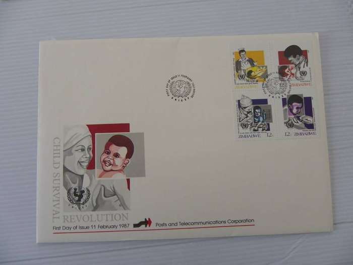 Zimbabwe (1987) - Child Survival Campaign Illustrated FDC