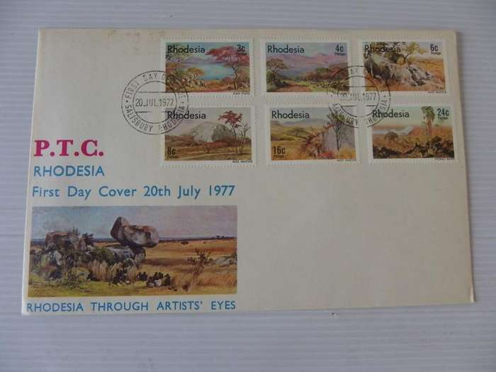 Rhodesia (1977) - Rhodesia Through Eyes of an Artist Illustrated FDC
