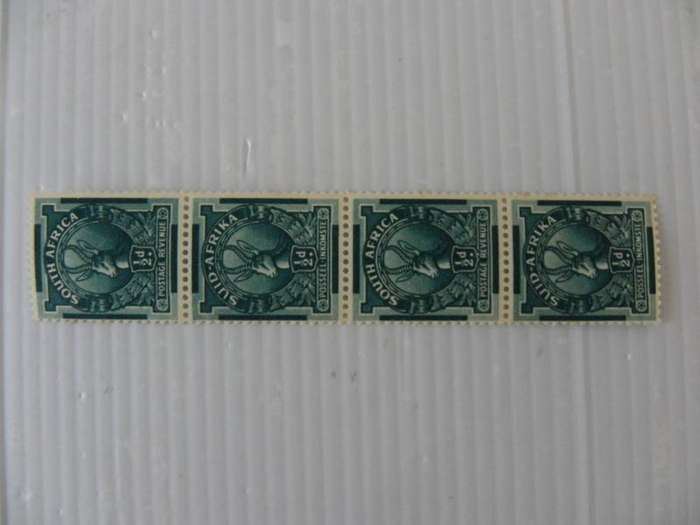 Union Pictorials - 1/2 d Coil Mint Strip