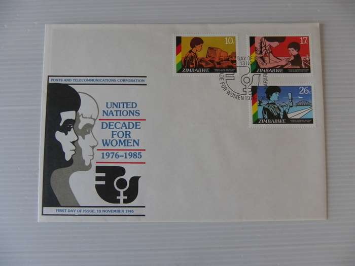 Zimbabwe (1985) - Decade for women Illustrated FDC