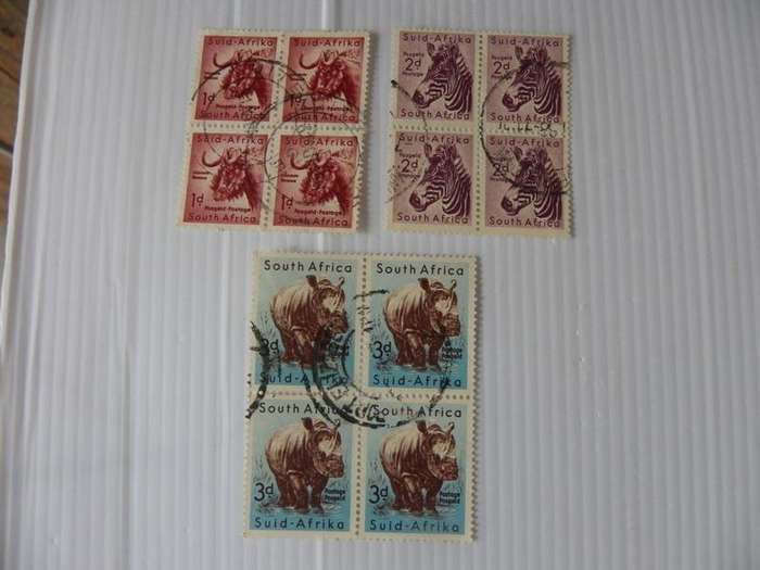 Union (1954) -  Animal Definitive Series Used Blocks