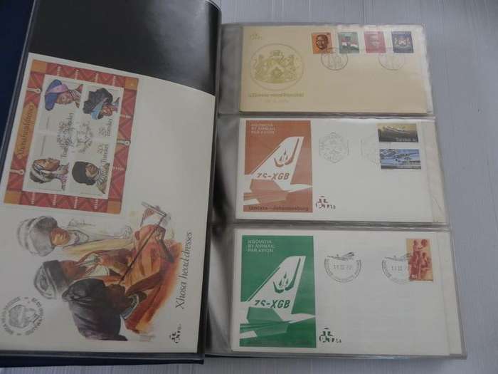 Transkei FDC Series - Complete Set of FDC's in an Album - Valued @ R1150  (Read below)