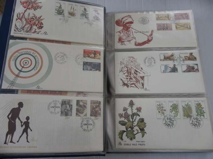 Transkei FDC Series - Complete Set of FDC's in an Album - Valued @ R1150  (Read below)