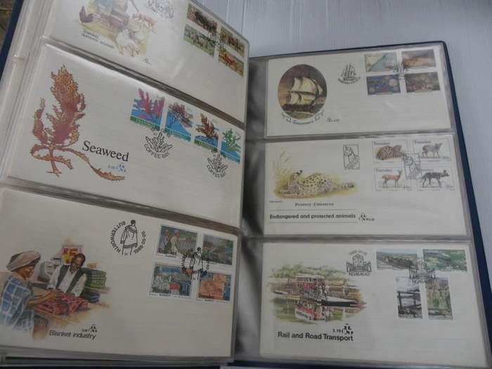 Transkei FDC Series - Complete Set of FDC's in an Album - Valued @ R1150  (Read below)