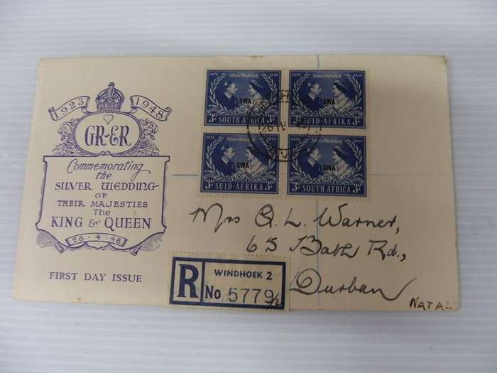 Union (1948) - Silver Wedding Illustrated FDC