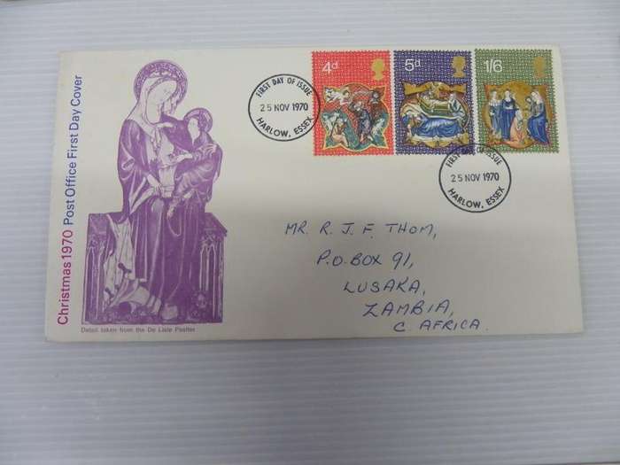 Great Britain (1970) - Christmas Royal Illustrated FDC