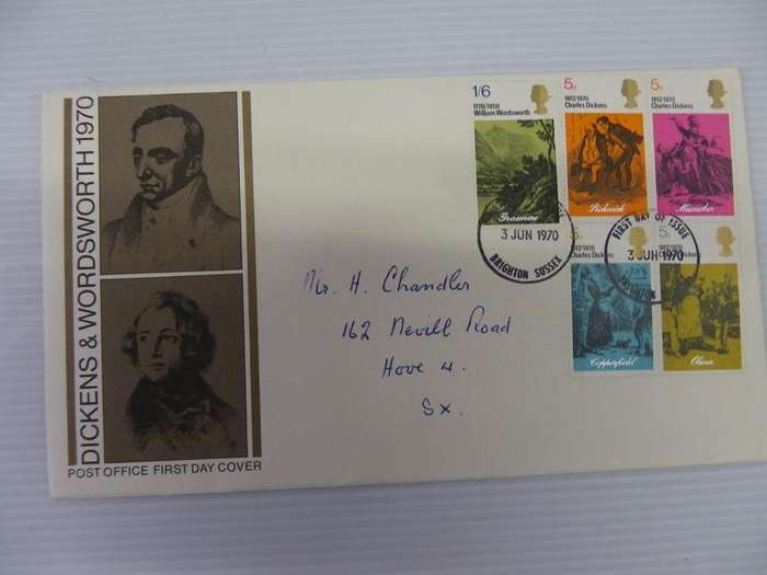 Great Britain (1970) - Dickens and Wordsworth Illustrated FDC
