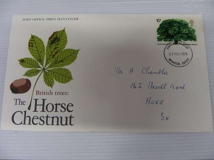 Great Britain (1974) - The Horse Chestnut Illustrated FDC