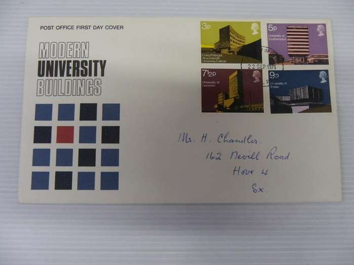 Great Britain (1971) - Modern Universities Illustrated FDC