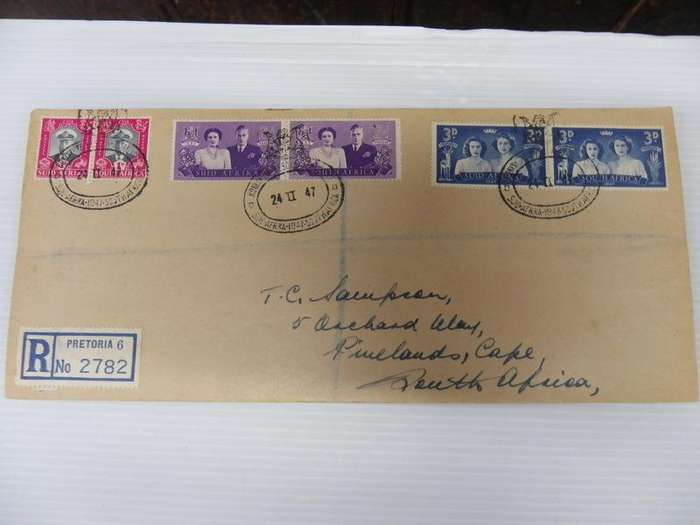 Union (1947) - Royal Visit Private FDC