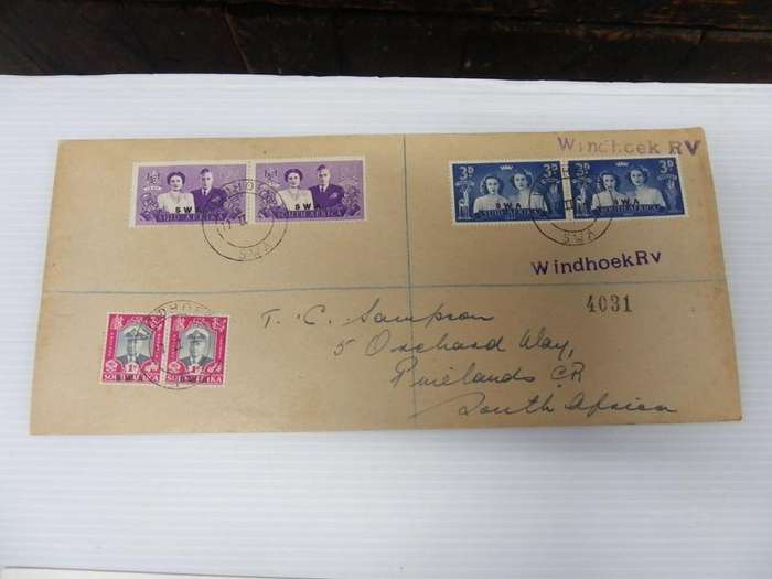 SWA (1947) - Royal Visit Private FDC