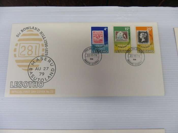 Lesotho (1979) - FDC #23 Sir Rowland Hill Illustrated FDC