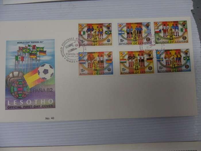 Lesotho (1982) - Football World Cup Illustrated FDC