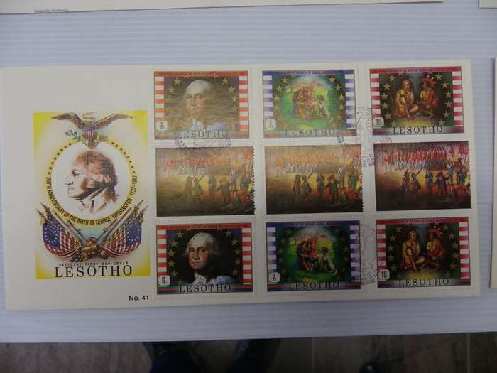 Lesotho (1982) - 250th Anniversary of the Birth of George Washington Illustrated FDC