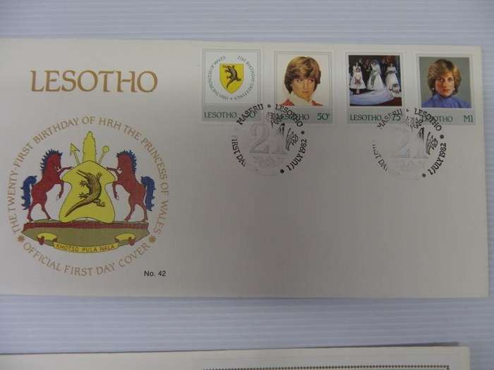 Lesotho (1982) - 21st Birthday of Princess Diana Illustrated FDC