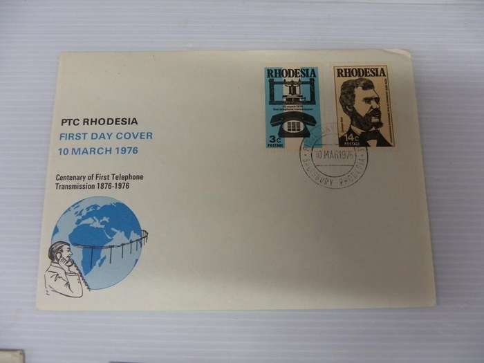 Rhodesia (1976) - Centenary of 1st Telephone Illustrated FDC